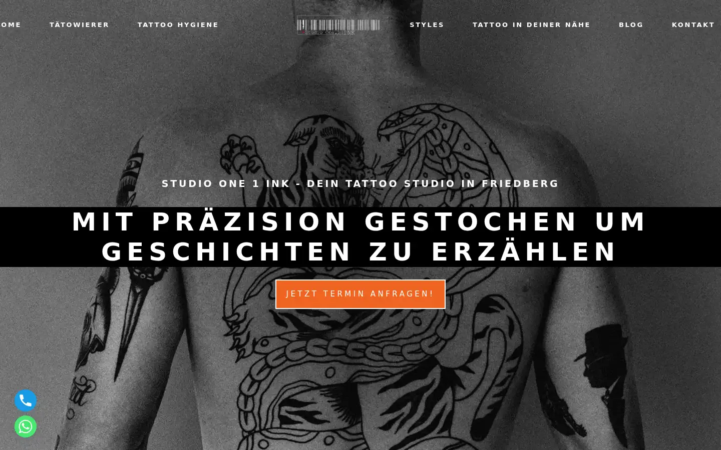 Screenshot of studioone1ink.de