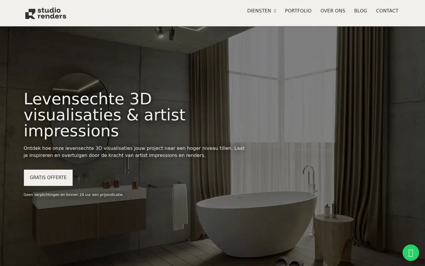 Screenshot of studiorenders.nl