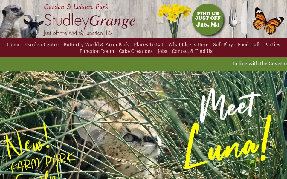 Screenshot of studleygrange.co.uk