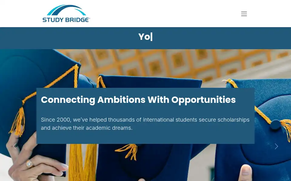 Screenshot of studybridge.co.uk