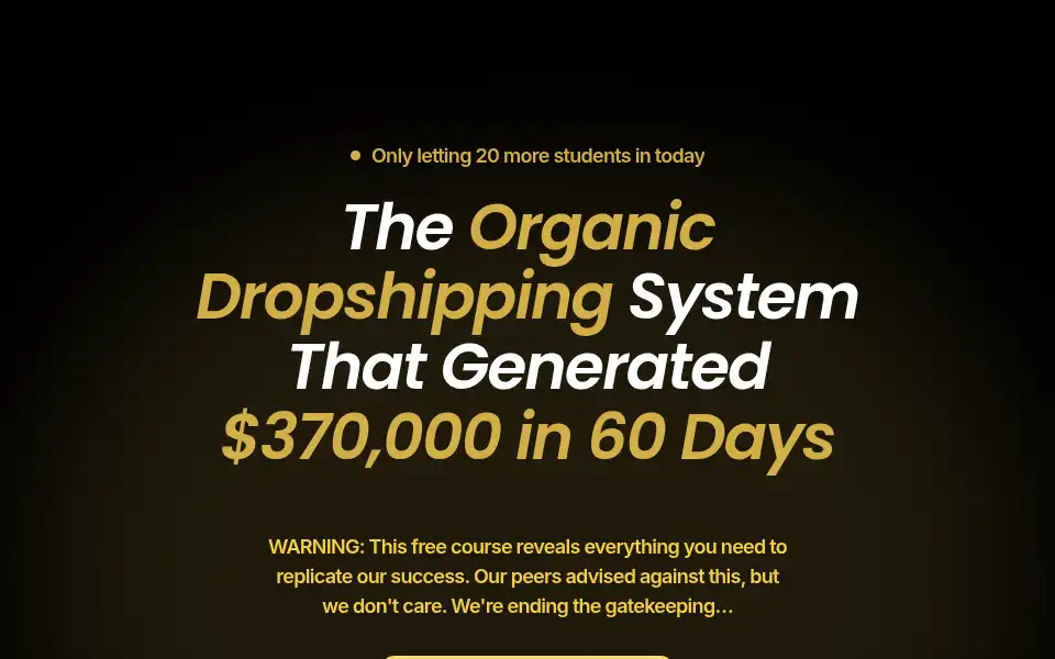 Screenshot of studydropshipping.com
