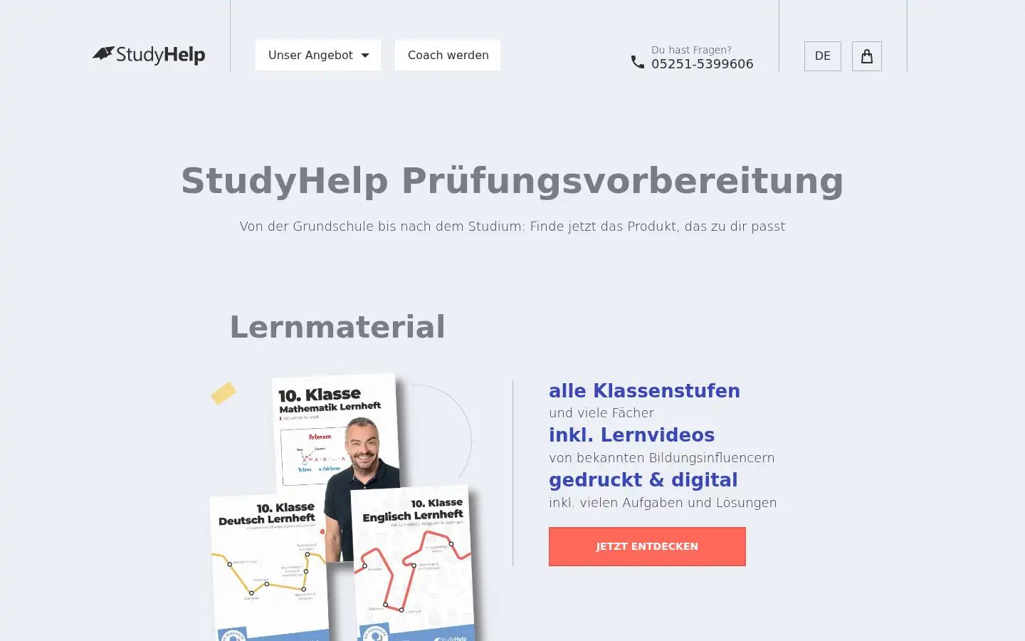 Screenshot of studyhelp.de