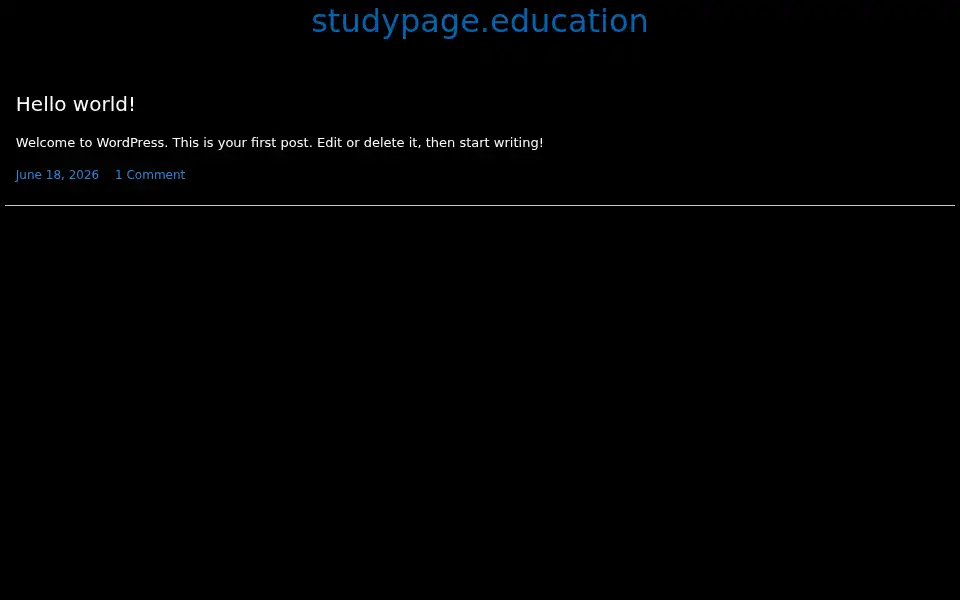 Screenshot of studypage.education