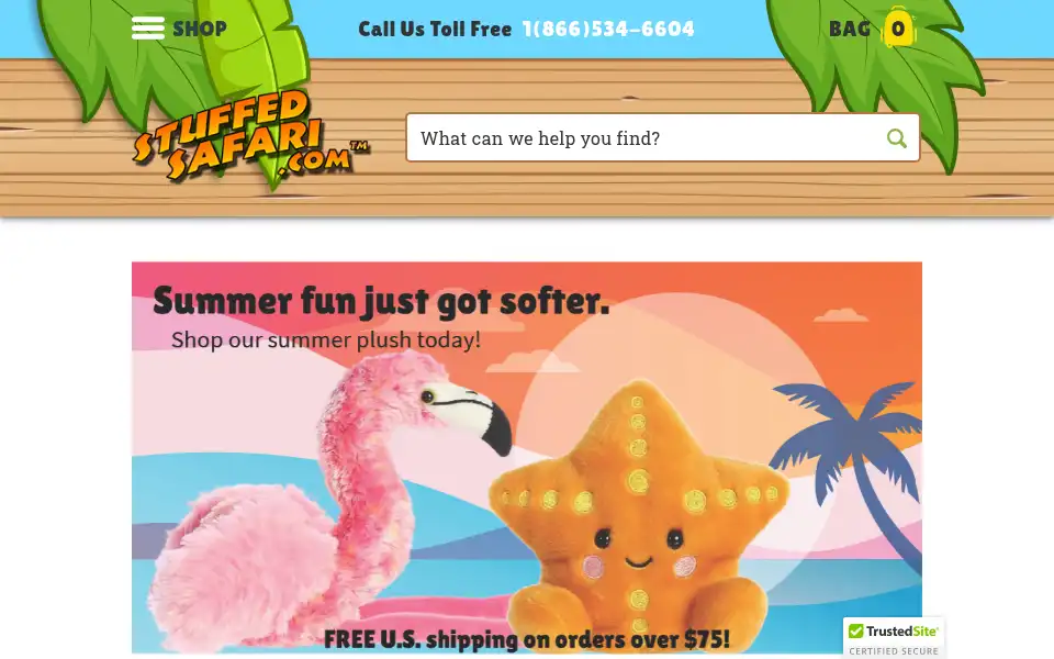 Screenshot of stuffedsafari.com