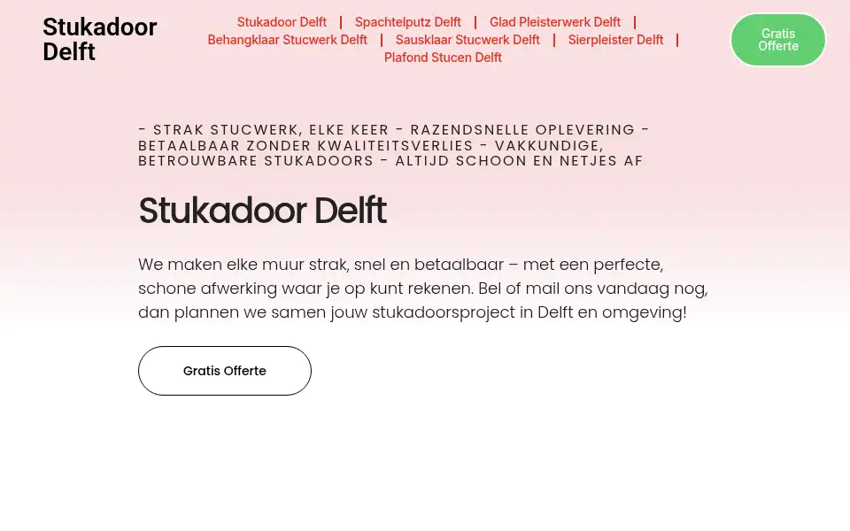 Screenshot of stukadoordelft.com