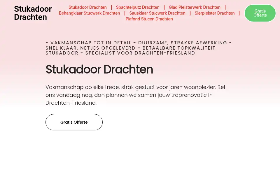 Screenshot of stukadoordrachten.com