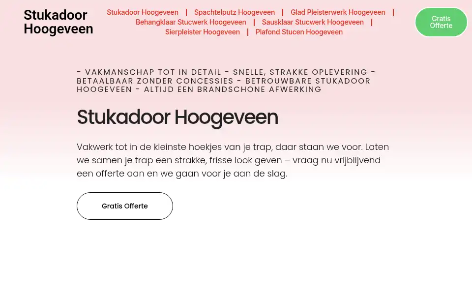 Screenshot of stukadoorhoogeveen.com