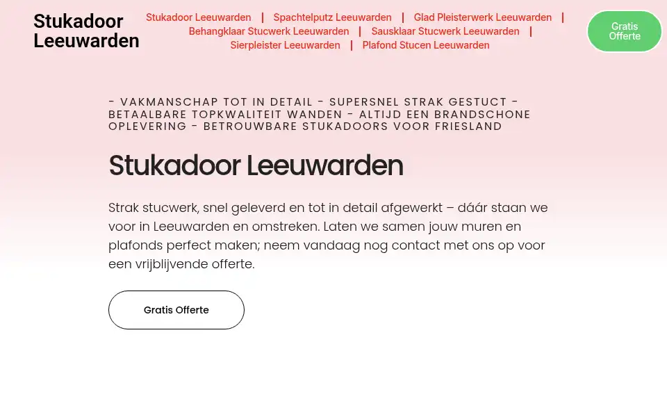Screenshot of stukadoorleeuwarden.com