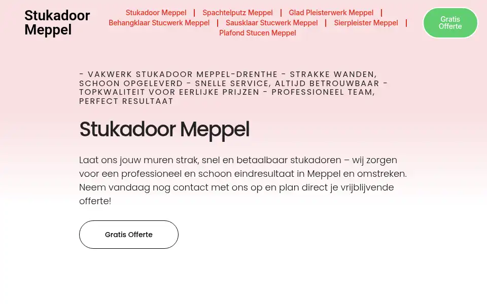Screenshot of stukadoormeppel.com