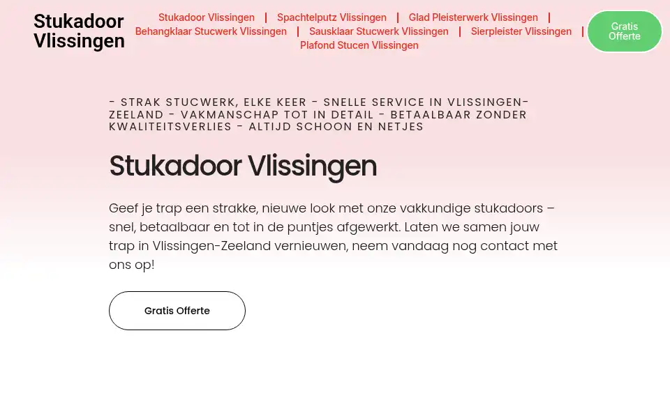 Screenshot of stukadoorvlissingen.com