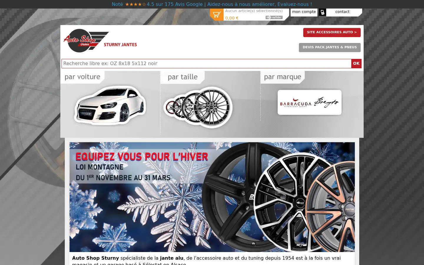 Screenshot of sturny-jantes.fr