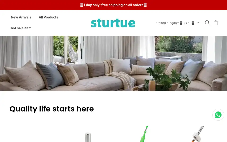 Screenshot of sturtue.com