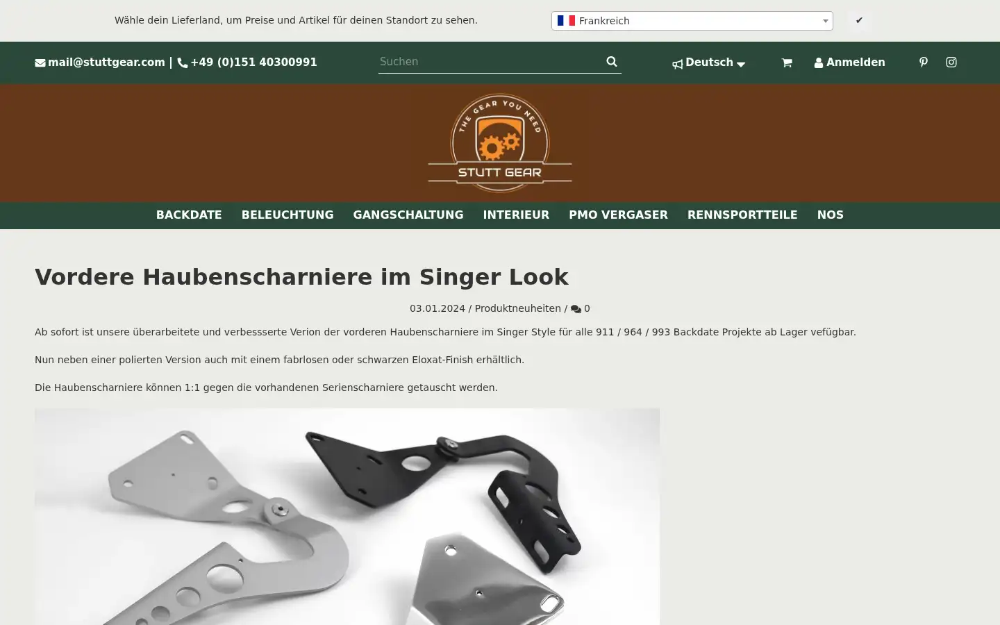 Screenshot of stuttgear.com
