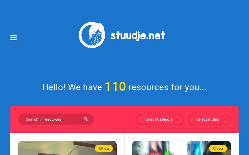 Screenshot of stuudje.net