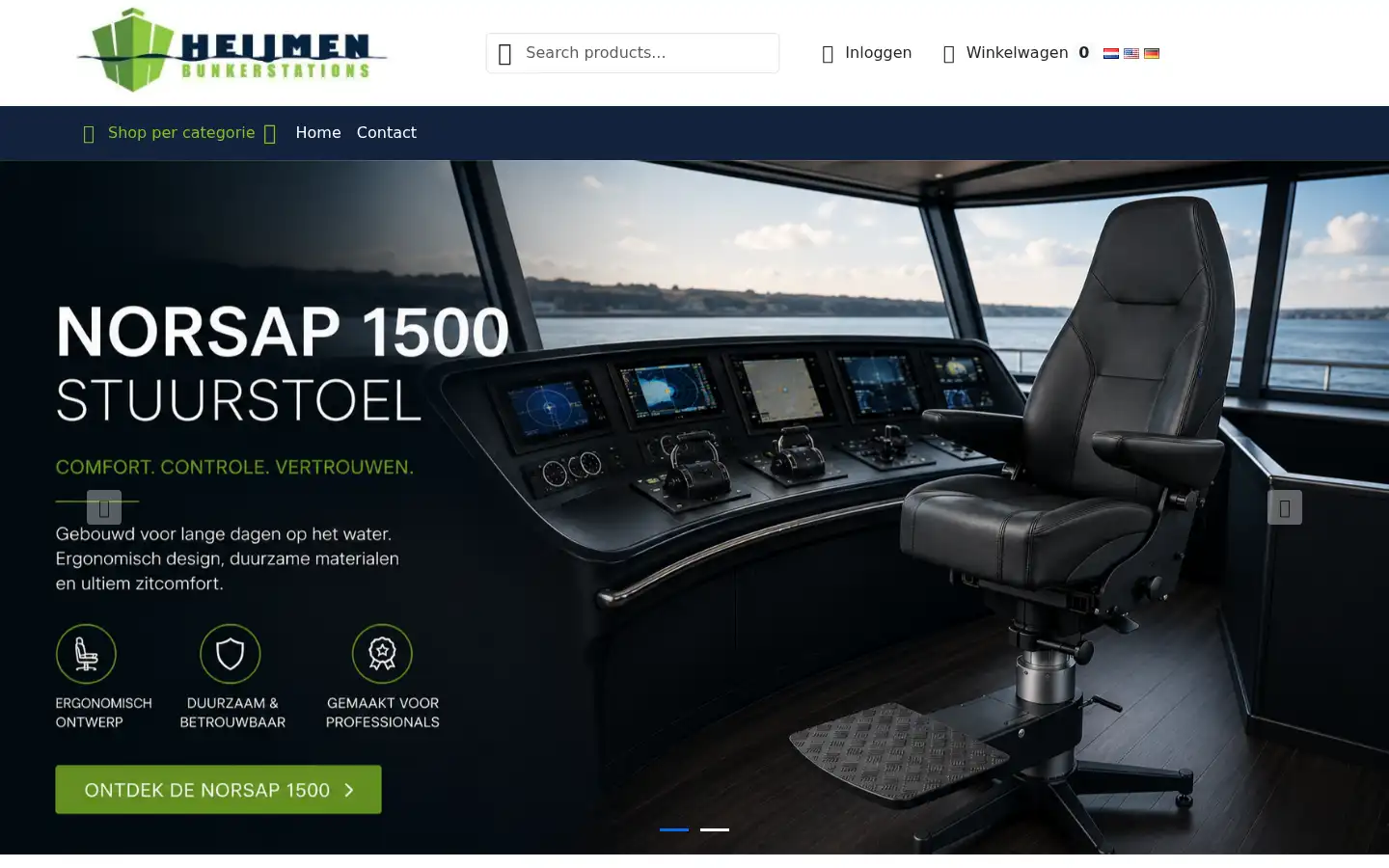 Screenshot of stuurstoelen.nl