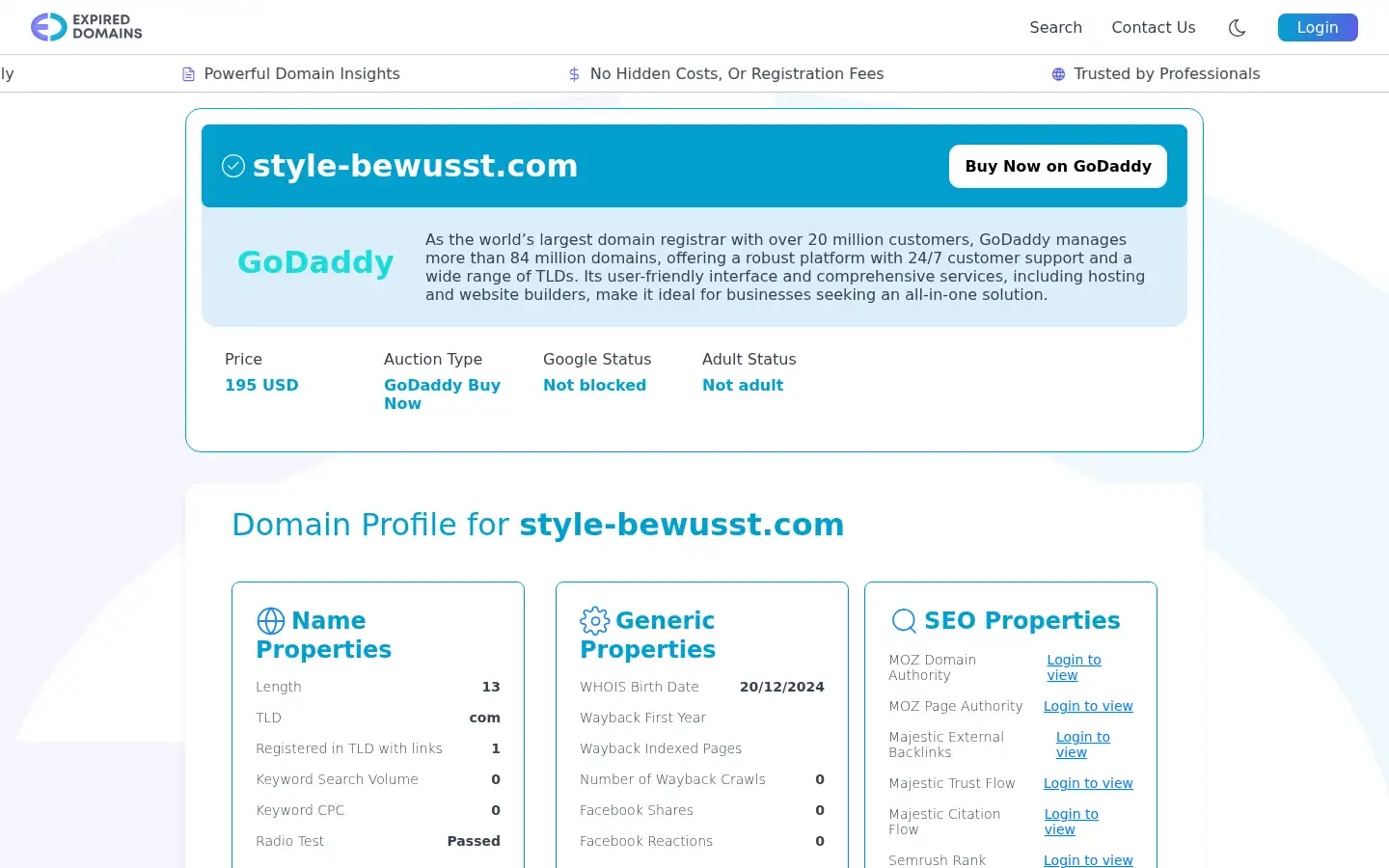 Screenshot of style-bewusst.com