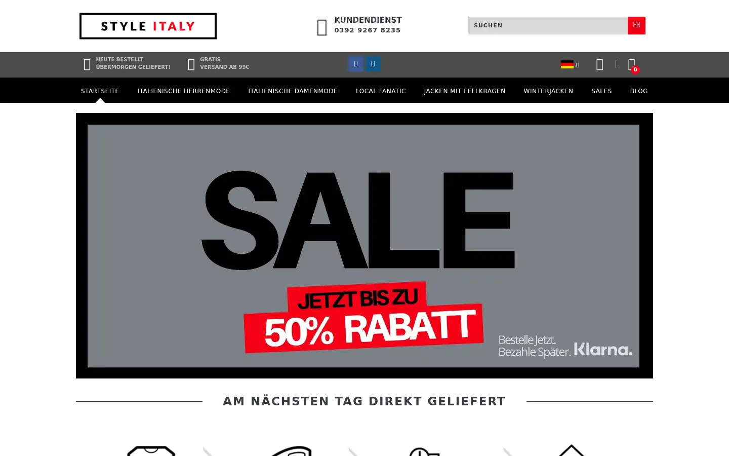 Screenshot of styleitaly.de