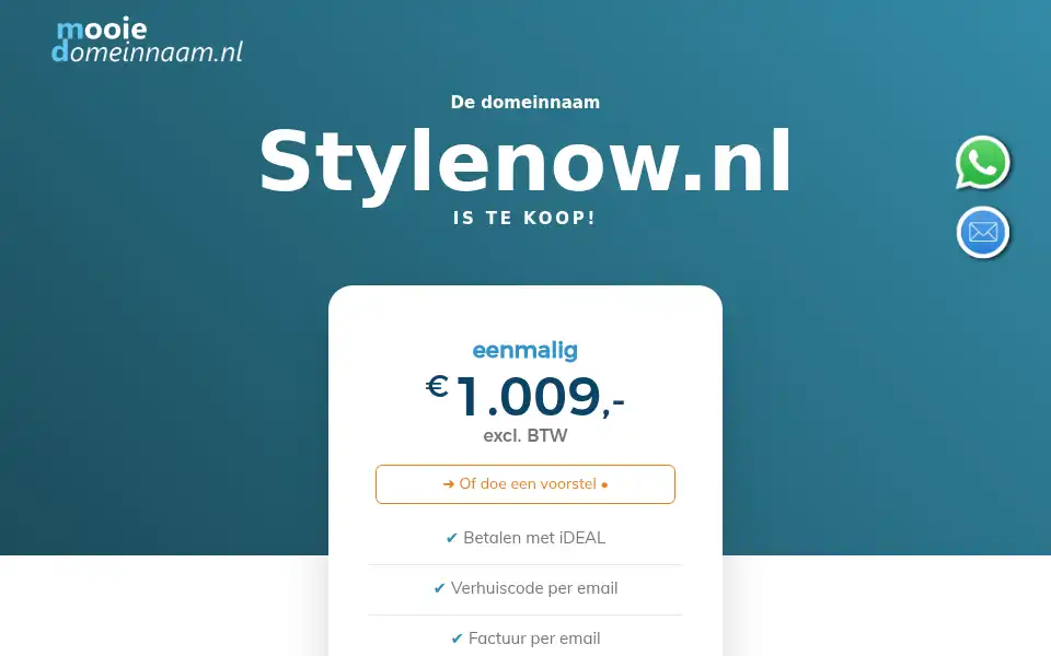 Screenshot of stylenow.nl