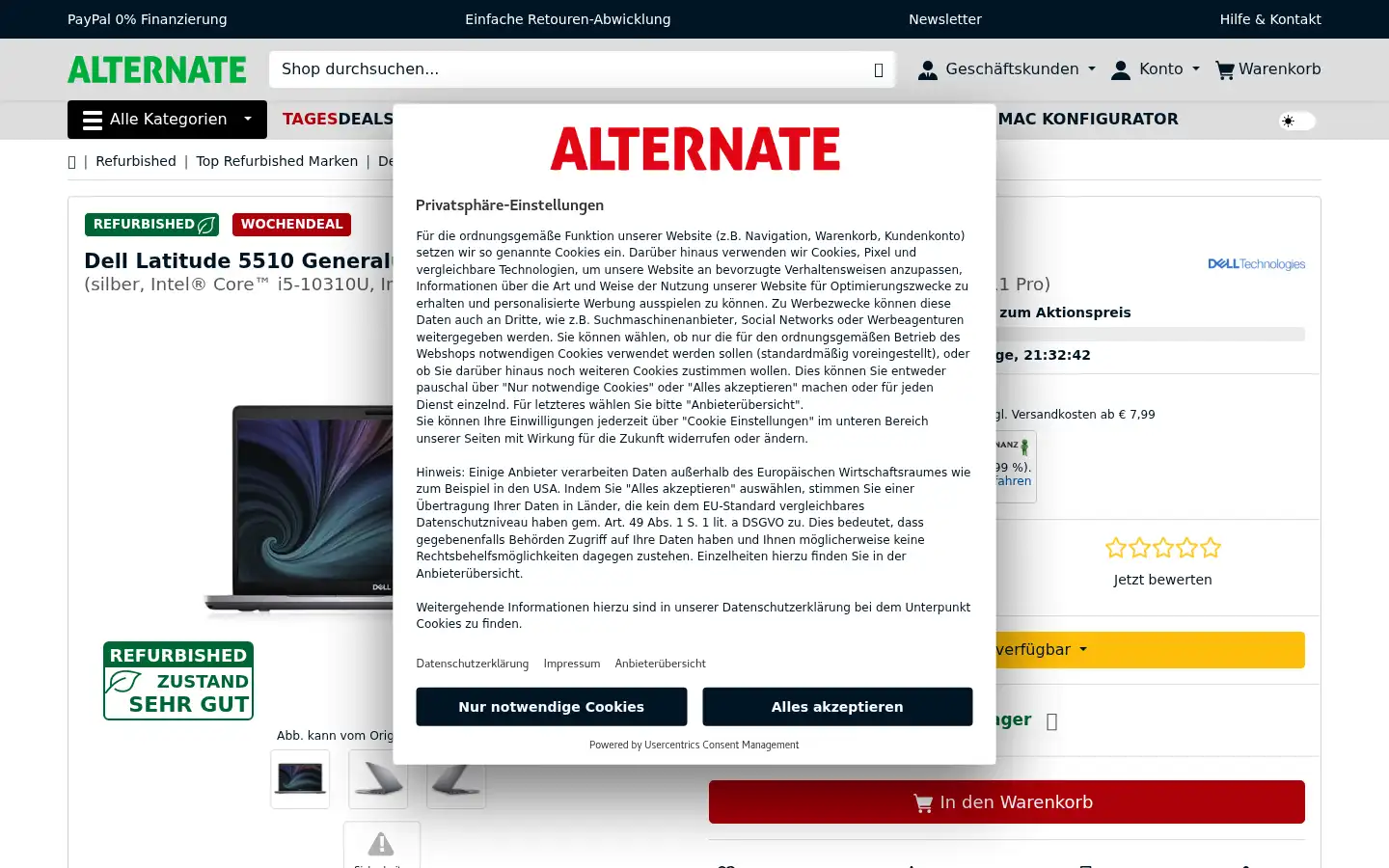 Screenshot of styleon.de