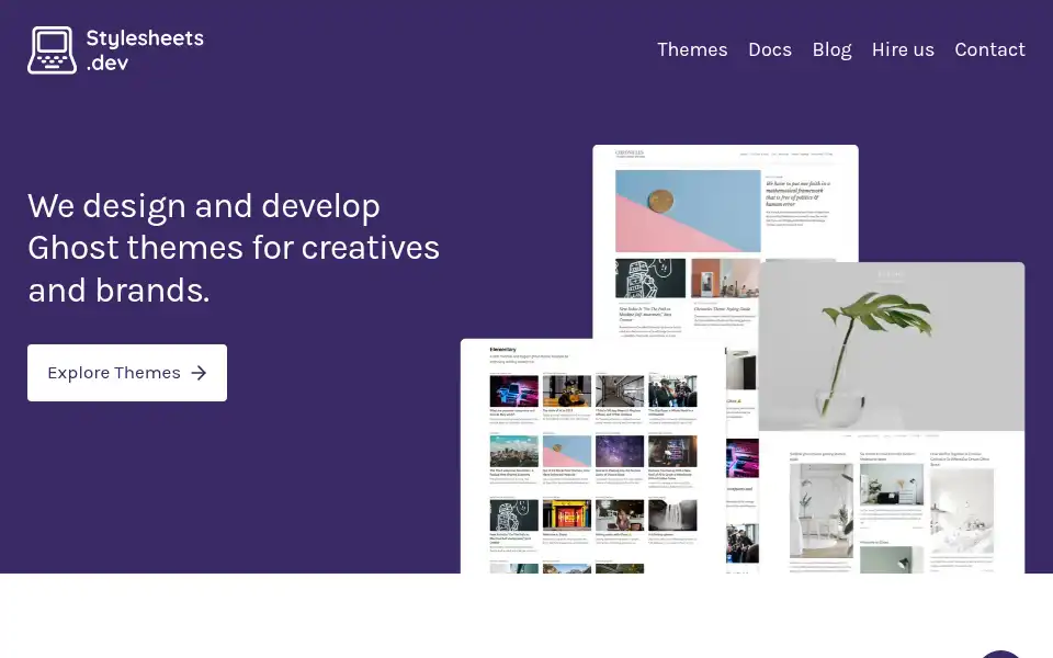 Screenshot of stylesheets.dev