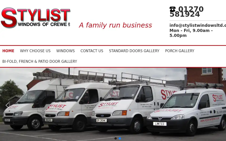 Screenshot of stylistwindowsltd.co.uk