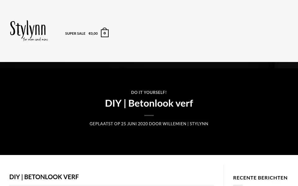 Screenshot of stylynn.nl