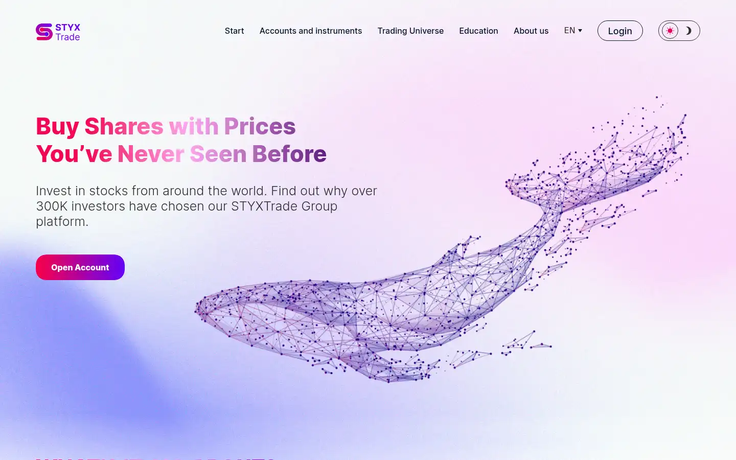 Screenshot of styxtrade.site