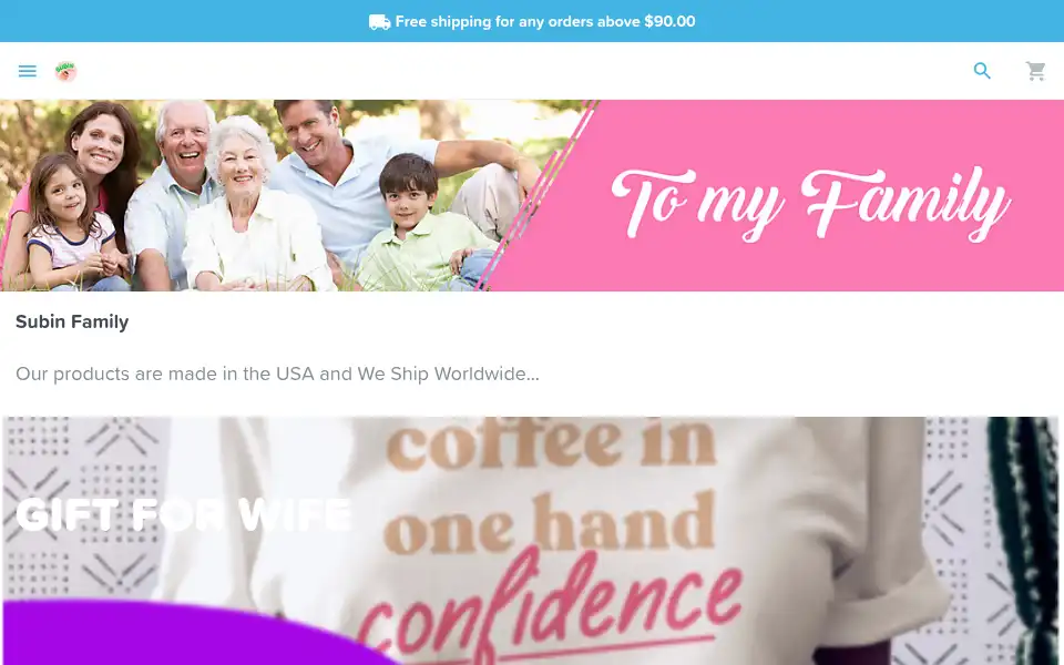 Screenshot of subin-family.com