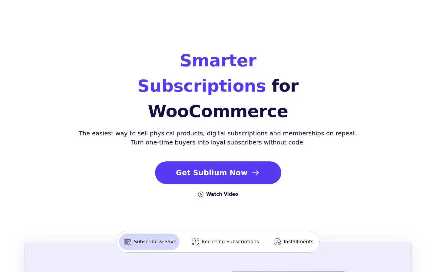 Screenshot of sublium.com