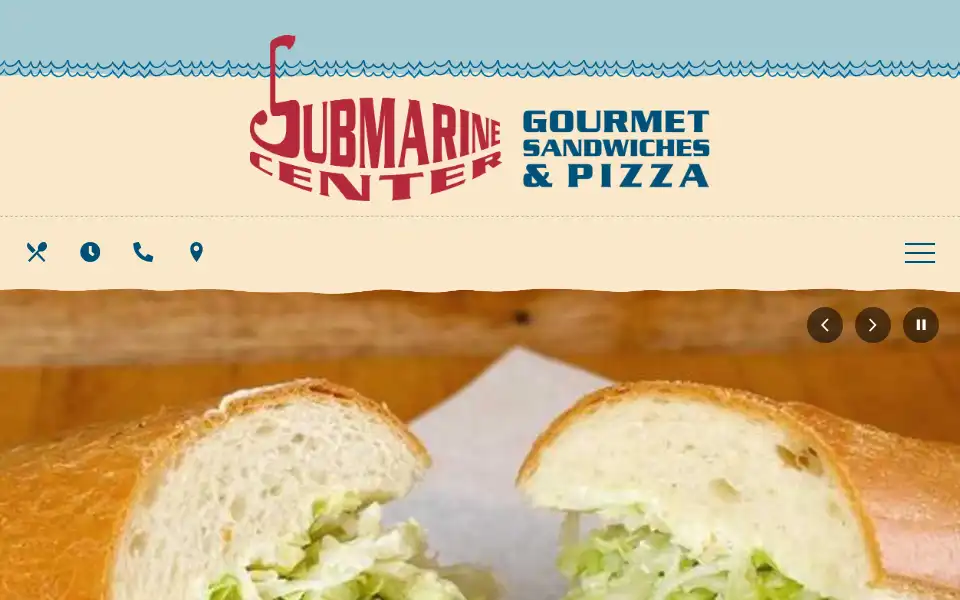 Screenshot of submarinecenter.com