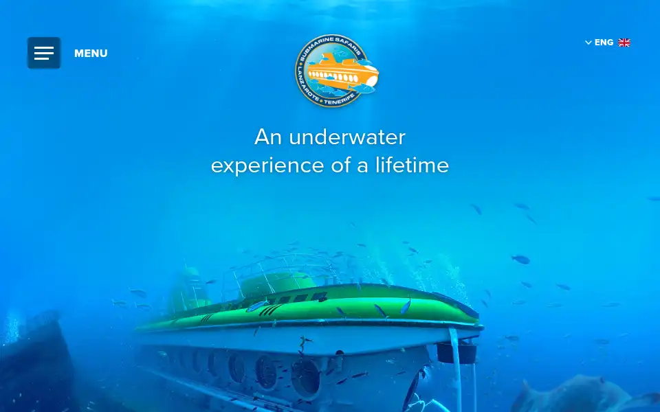 Screenshot of submarinesafaris.com