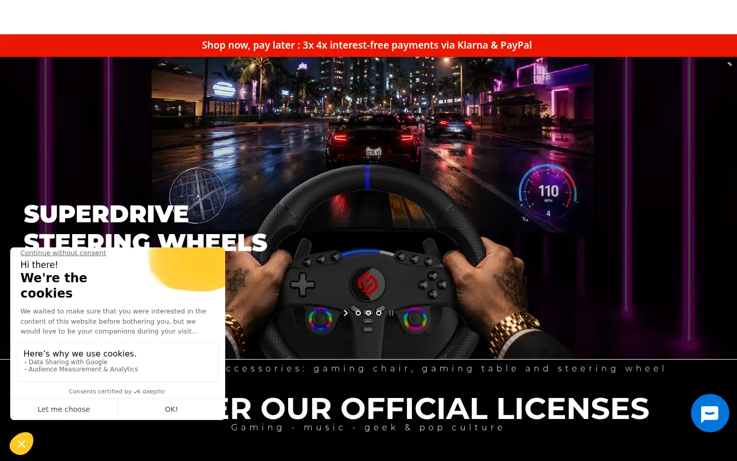 Screenshot of subsonic.com