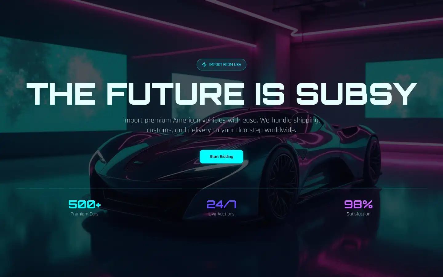 Screenshot of subsycars.com