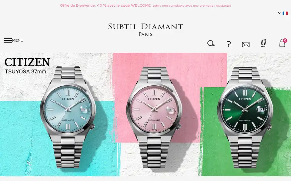 Screenshot of subtil-diamant.com