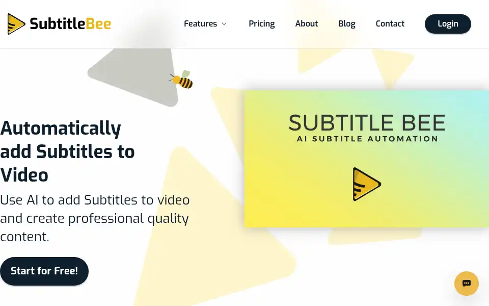 Screenshot of subtitlebee.com