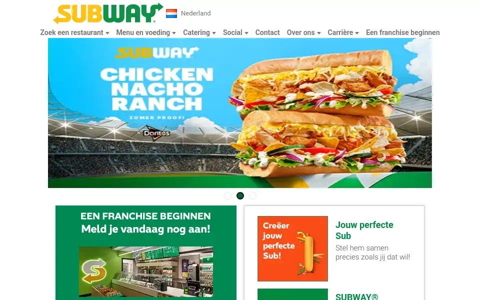 Screenshot of subway.nl