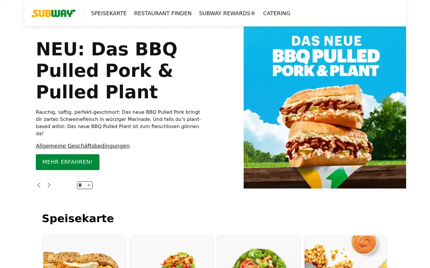 Screenshot of subway-sandwiches.de