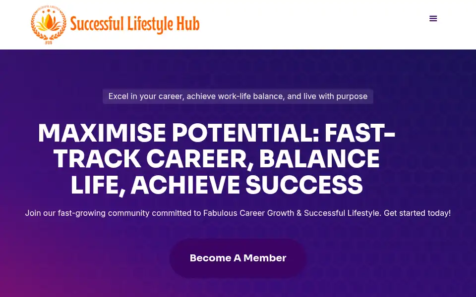 Screenshot of successfullifestylehub.com