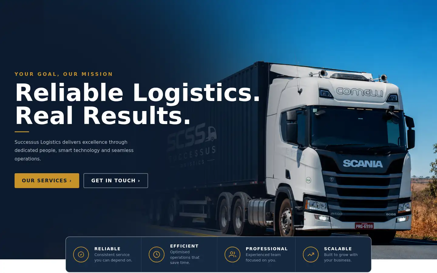 Screenshot of successuslogistics.com