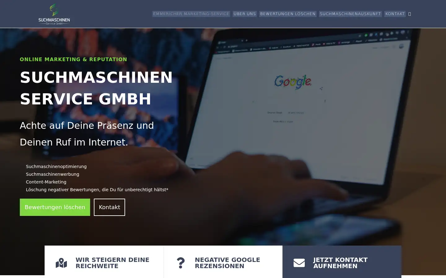 Screenshot of suchmaschinen-service-gmbh.de