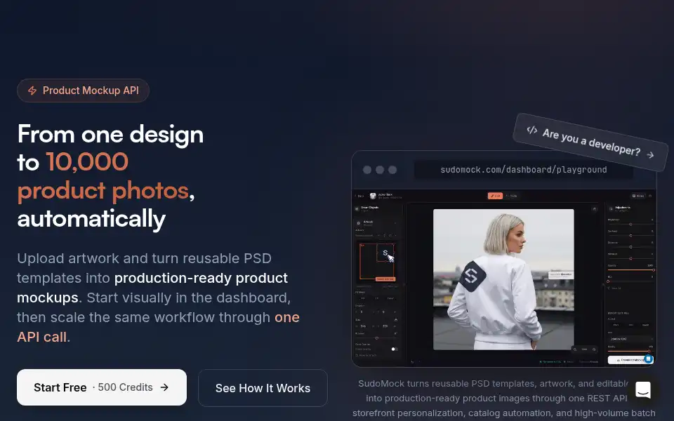 Screenshot of sudomock.com
