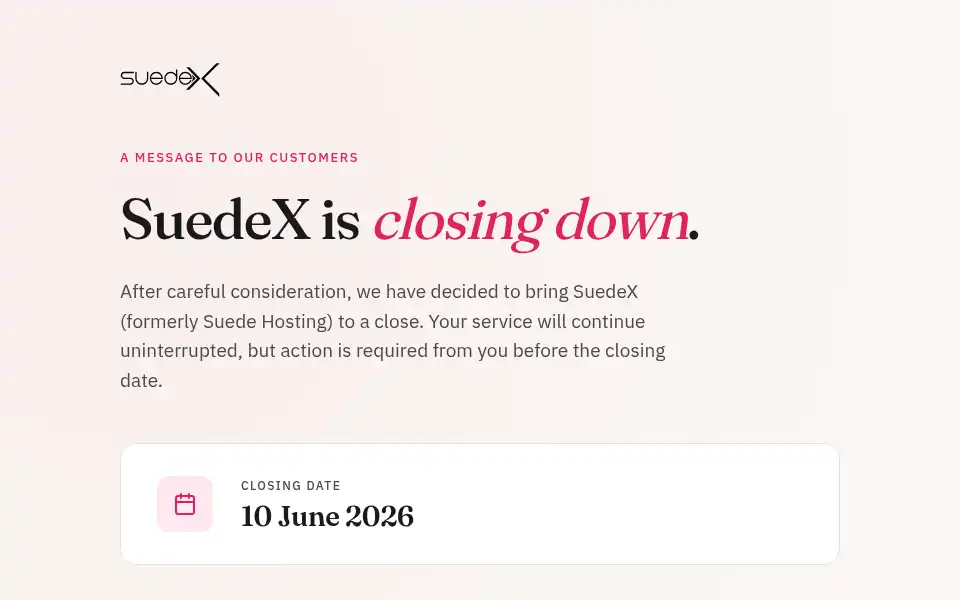Screenshot of suedex.com
