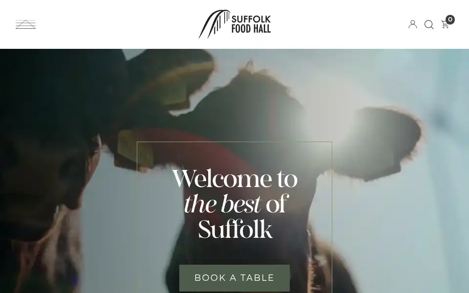 Screenshot of suffolkfoodhall.co.uk