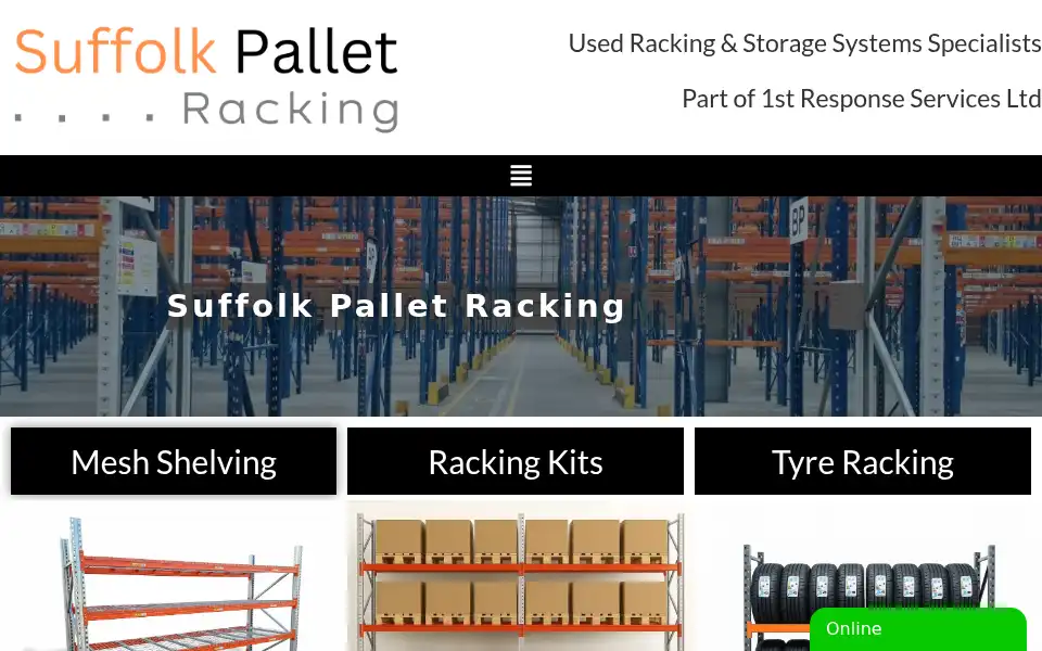 Screenshot of suffolkpalletracking.co.uk