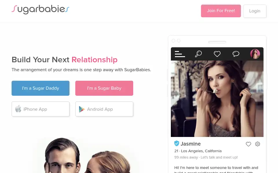 Screenshot of sugarbabies.co