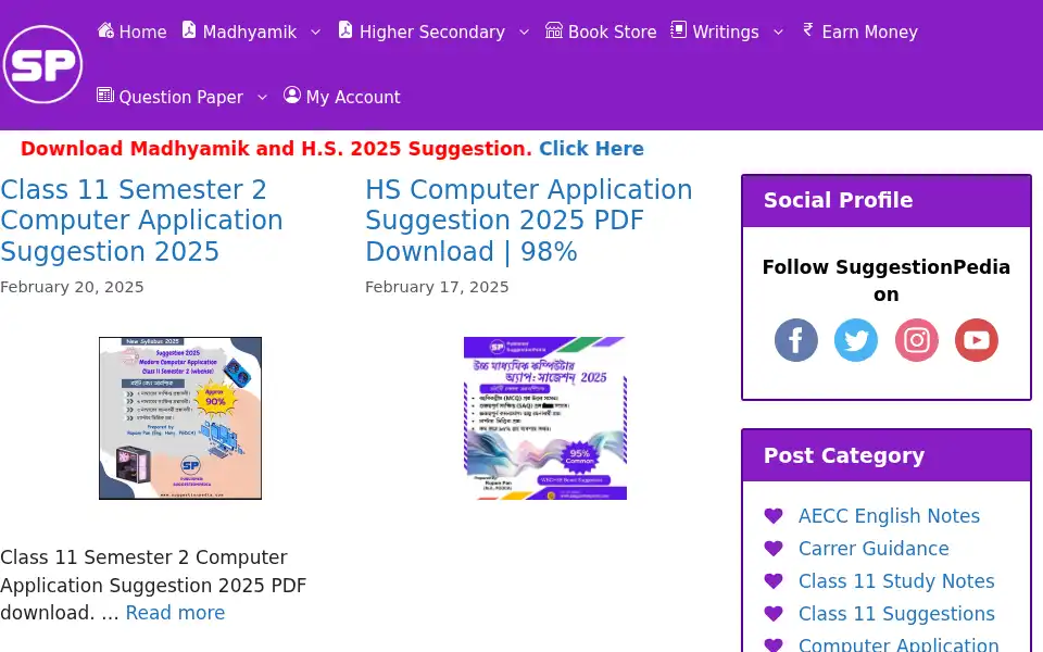 Screenshot of suggestionpedia.com