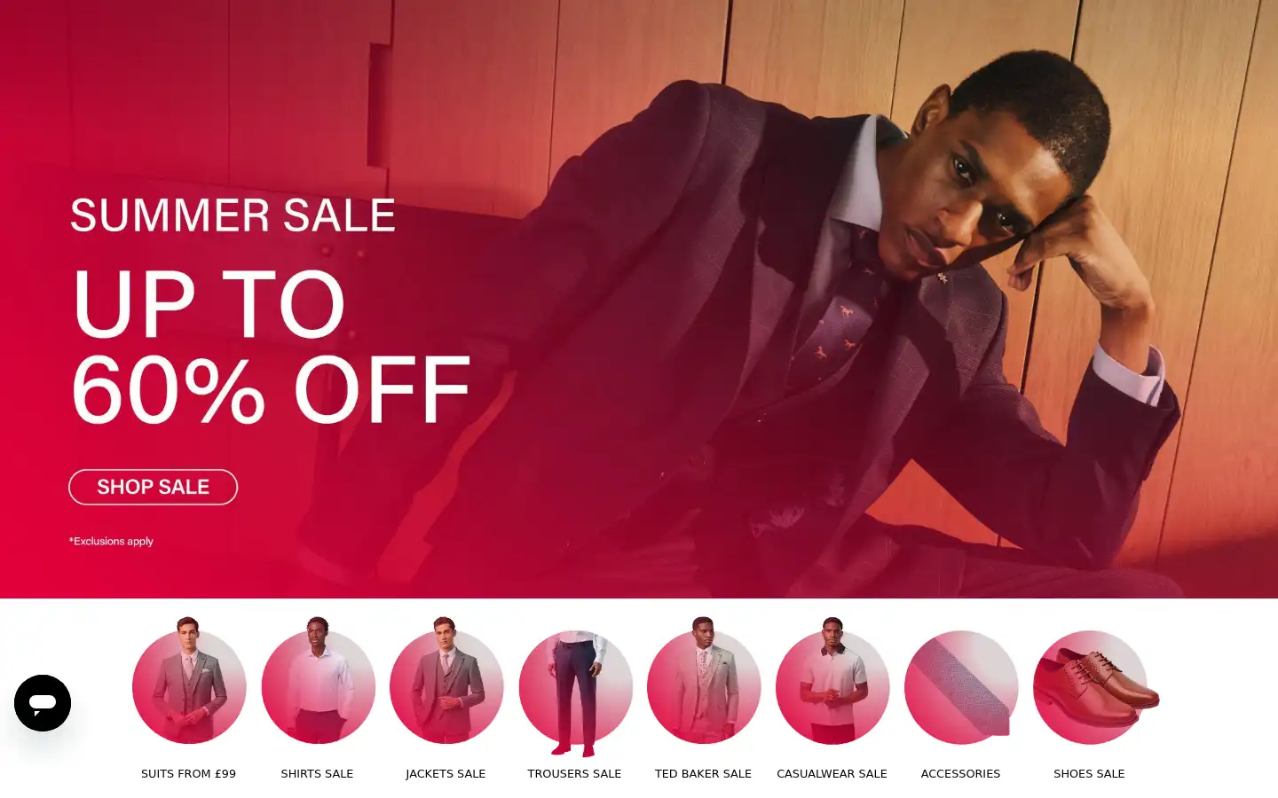 Screenshot of suitdirect.co.uk