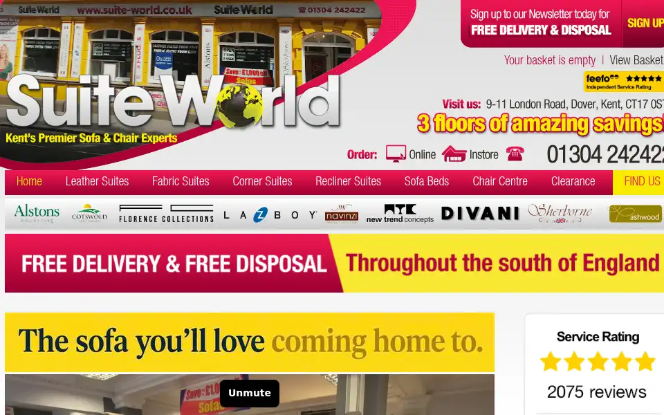 Screenshot of suite-world.co.uk