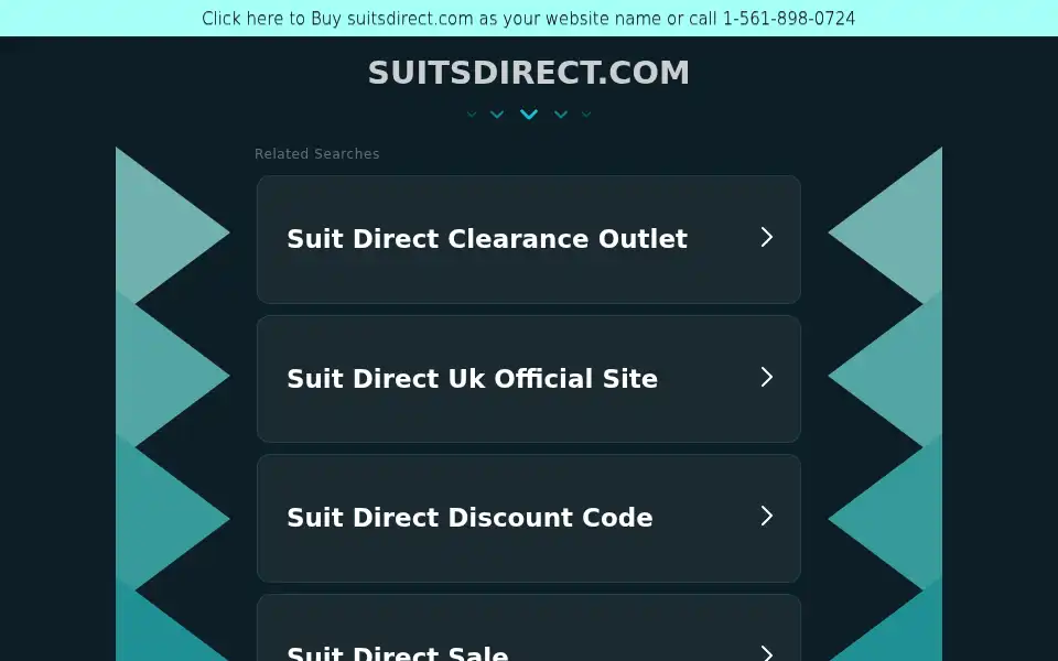 Screenshot of suitsdirect.com