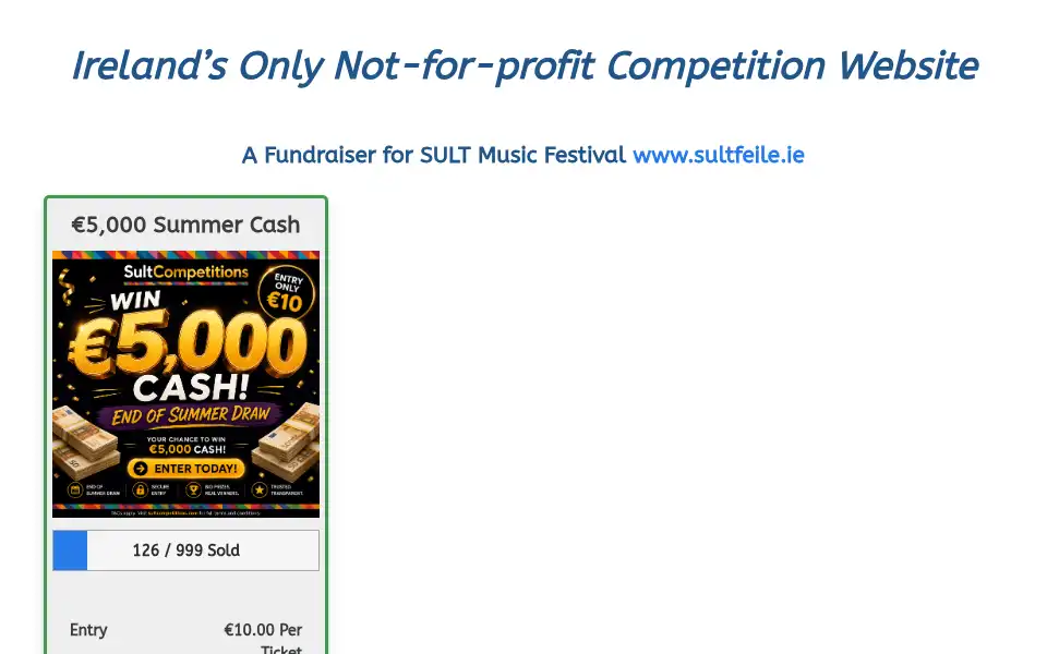 Screenshot of sultcompetitions.com